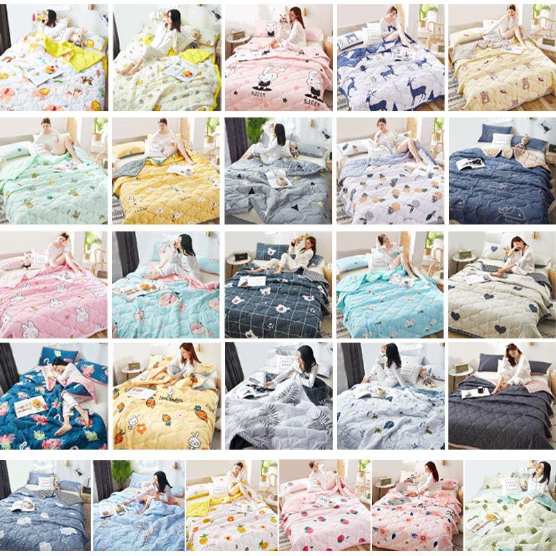 Quilt Summer Conditioning Thin Duvet Home Dormitory Single Double Washed Blanket
