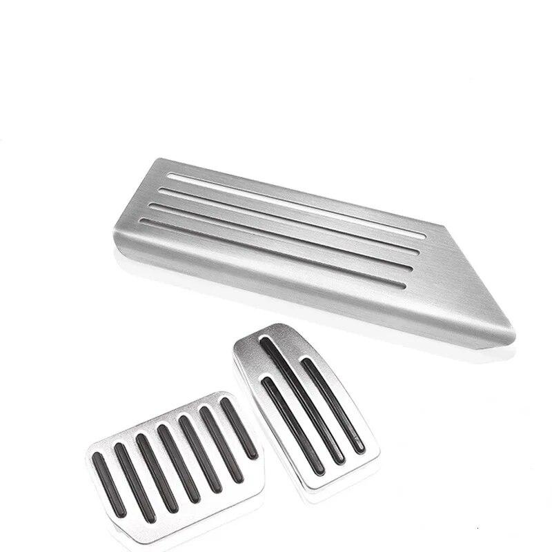 Für Tesla Model 3 Model3 Zubehör Aluminiumlegierung Fußpedal Gaspedal Bremspedal Ruhepedalabdeckung Autostyling