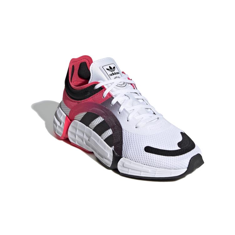 Adidas Originals Sonkei J Cushioning Slip Resistant Low top Kids Lifestyle Shoes White Black Pink FW0493