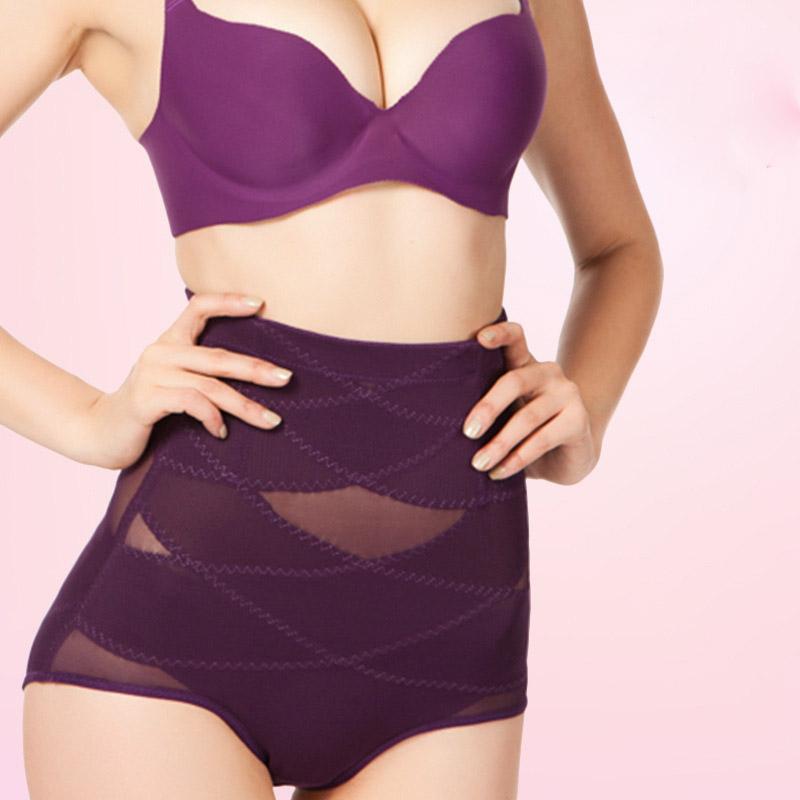

Утягивающее белье для талии и тела, сексуальное боди, женское утягивающее белье для похудения, одежда для формирования тела, трусы для похудения с высокой талией после родов L фиолетовый