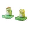 Yousheng Frog/Tortoise Incense Stick Holder with Lotus Leaf Phone Holder Cute Resin Desk Ornament for Home Office Table Shelf Decor