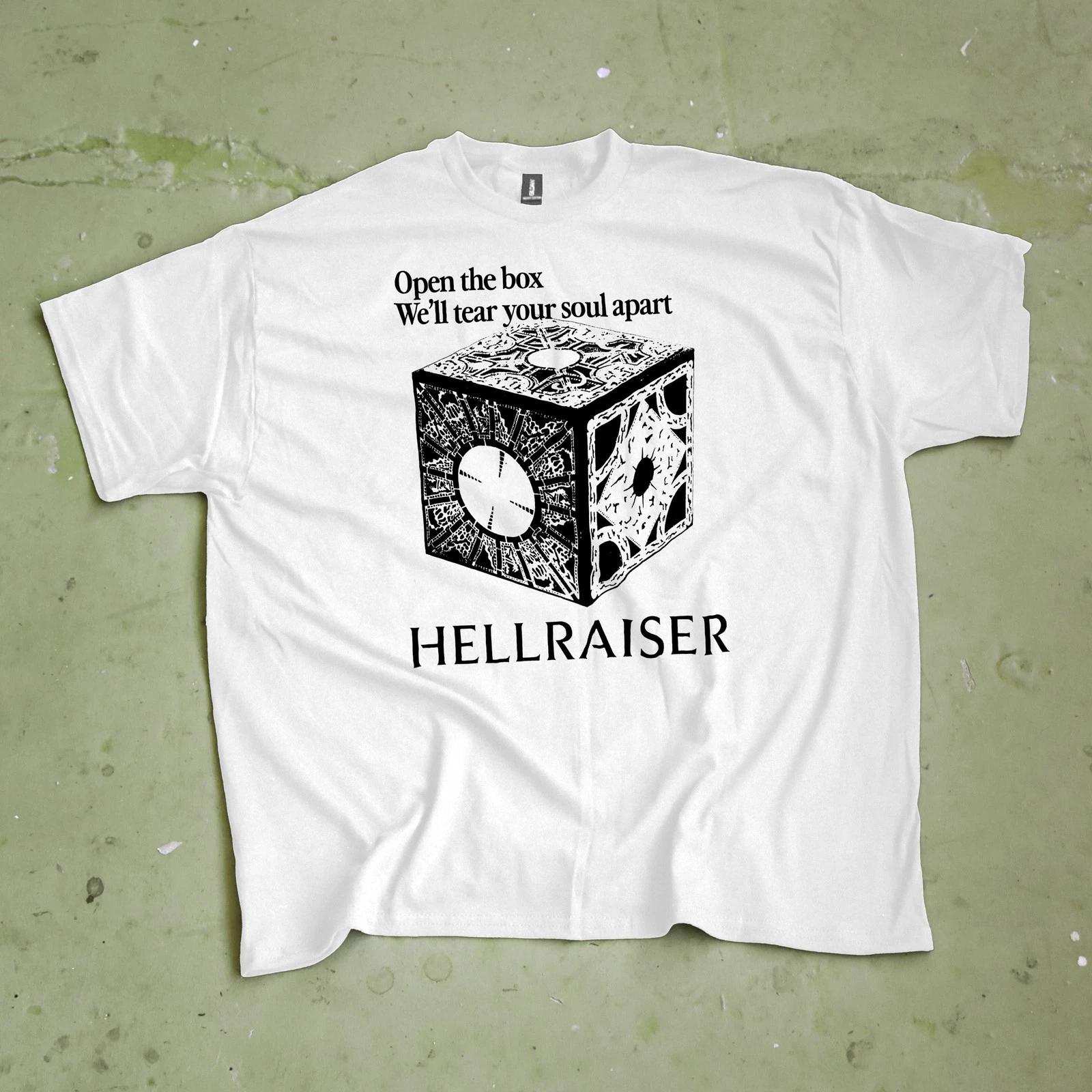 Hellraiser T Shirt, Minimal Hellraiser Box T-Shirt, Clive Barker Horror Movie 4XL