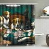 Vintage Dogs Playing Poker: Classic Artistic Pattern Shower Curtain For A Unique And Quirky Bathroom Dcor