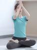 Women's 2026 Short Sleeve Yoga Set: Stunning Loose Round Neck Pilates Top