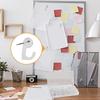 60 Pieces Clear Plastic Thumb Tack Hook, Plastic Heads Pin Tacks Wall Thumb Tacks Hanging Nails Decorative Push P Hooks for Cork Bulletin Board Map