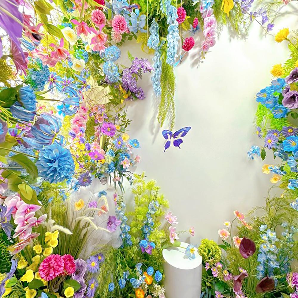 Hydrangea Chime Wind Lily Artificial Flower Wedding Party Home Gift Decoration