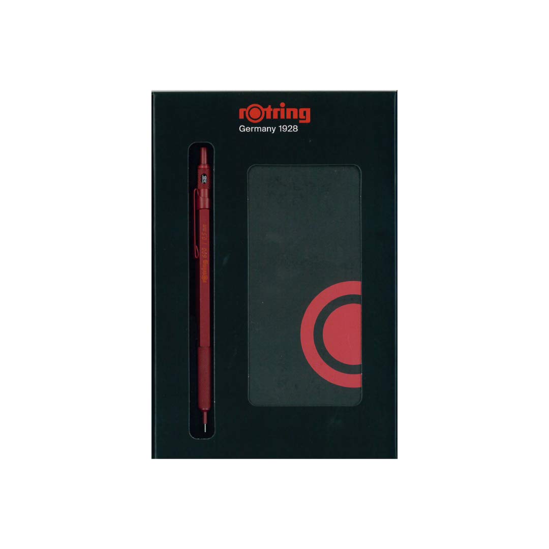 

Rotring Mechanical Pencil Gift Madder with Memo Japan Officially Imported Set, 600mm, Red, 2139755, 0.5mm, Pad, Exclusive,