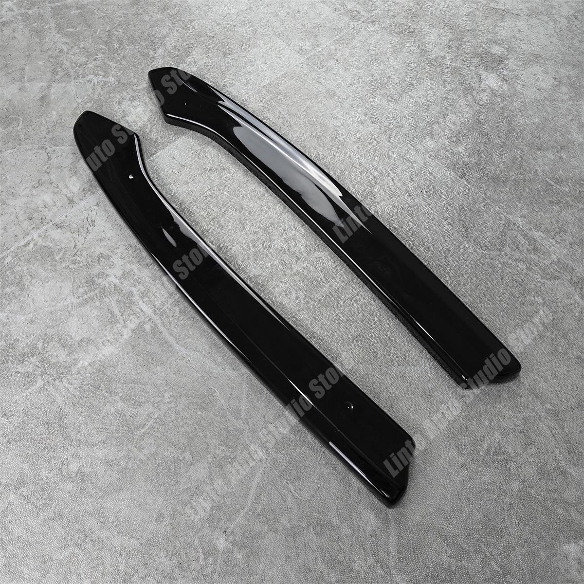 Rear Side Splitters For Volkswagen Jetta GLI Mk7 2018-2021 Pre-facelift Rear Bumper Valance Lip Spoiler Diffuser ABS Body Kits Gloss Black