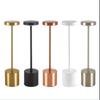 Simple LED Rechargeable Touch Metal Table Lamp Three Colors Bedside Cordless Desk Lamp Bar Outdoor Decoration Led Night Light