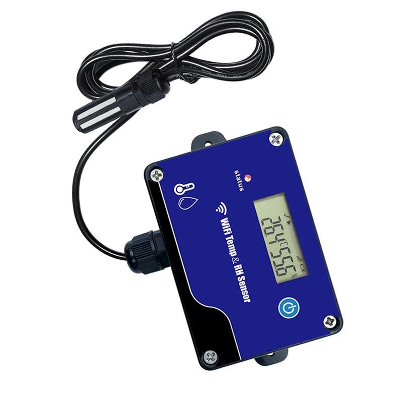 

A60zwifi Temperature And Humidity Sensor Wifi Temp RH Sensor Overlimit Buzzer Alarm Wifi Transmission For Greenhouse Warehousesm