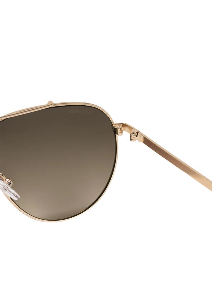 Sunglasses Aviator Legacy [Dee Franklin] Gold/Brown DFSU902002-BROW
