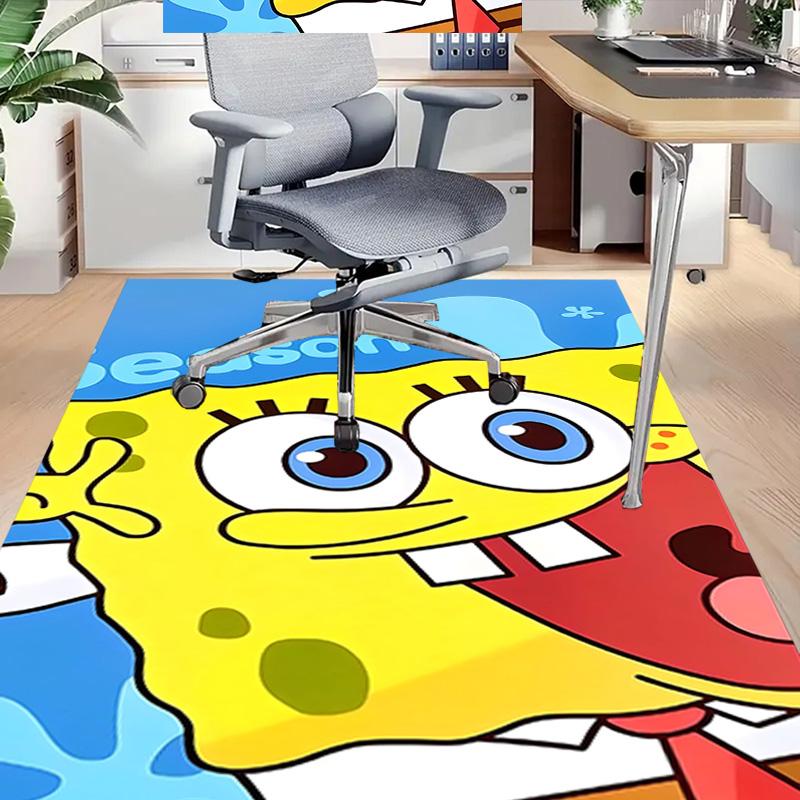 1pc Spongebob Squarepants Season Carpet for Playroom Bedroom Living Room Sofa Home Decor,kids Game Area Rug Non-slip Floor Mat Y7298