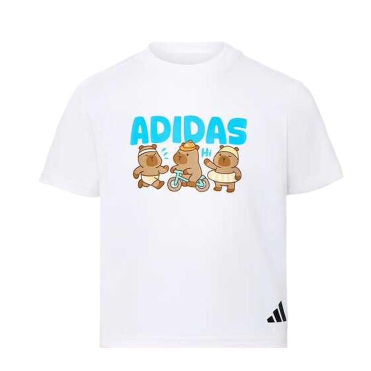 

Adidas Kids T Shirts Crew Neck Moderate KZ0343 152