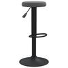 Bar Stool Set 2 Pcs Dark Grey Velvet