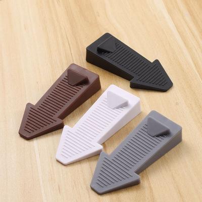 Silicone Door Stopper  Anti Collision Doorstop Fixed Non-slip Floor Holder Wall Protectors for Home Bedroom 9.5*4.5*1.5cm
