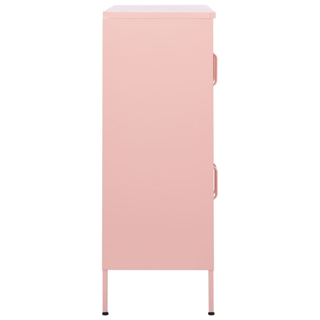 Storage Cabinet Pink 80 x 35 x 101.5 cm Steel
