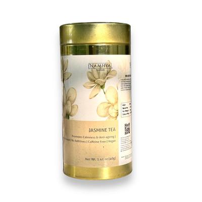 Namhya - Jasmine Herbal Tea - 20 Tea Bags (~20 Cups) - Reduces Stress, Uplifts Mood, Aids Digestion - [Jasmine Flowers] - 100% Natural, No P
