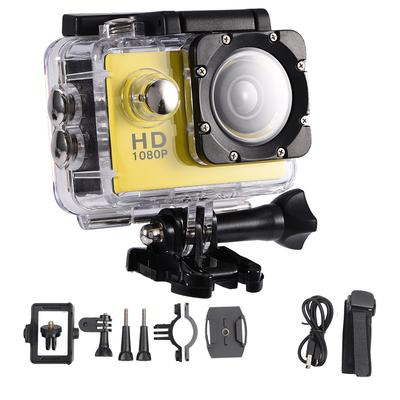 Waterproof Outdoor Cycling Sports Mini DV Action Camera Camcorder (Yellow)