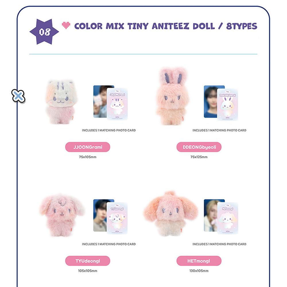 [Pre-order] ATEEZ - [ANITEEZ IN COLOR] Color Mix TINY ANITEEZ Doll