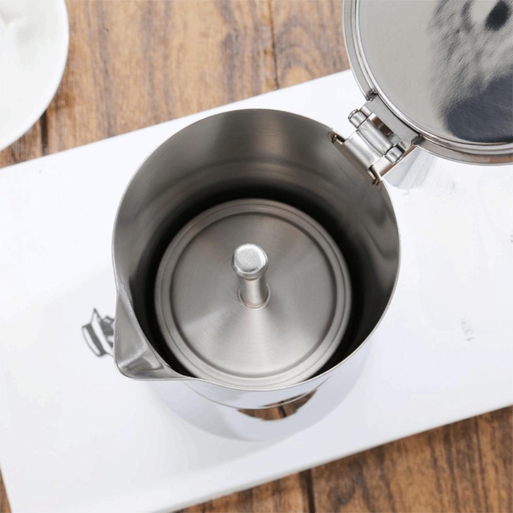 Stainless Steel Mocha Pot Antioxidant Espresso Percolator Espresso Maker Pot  Induction Cooker