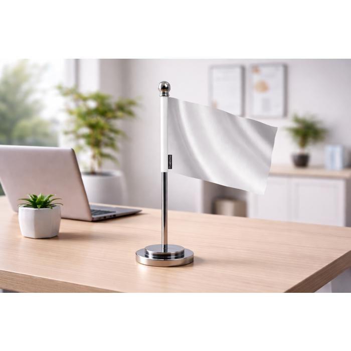 Drapeau Bureau Des Émirats Arabes Unis – 14 X 21 Cm – Polyester – Socle Acier Inoxydable – Pixelforma