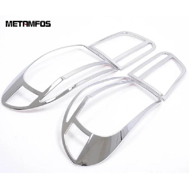 For Volkswagen VW Tiguan 2012 2013 2014 2015 5dr Hatchback Chrome Rear Light Lamp Cover Trim Taillamp Frame Car Accessories