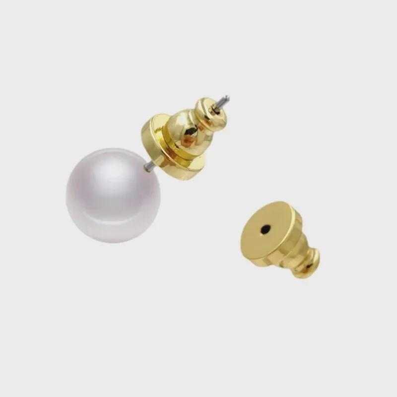 18K Gold Color Brass Frisbee Earplugs with Custom Logo – Electroplated Earring Plugs for Hot Sale.