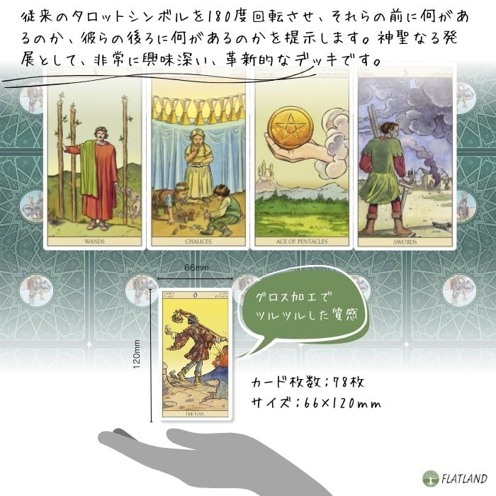 Tarot of The New Vision Tarot Reading Instructions (Japanese Instruction Manual Included) Authentic Tarot Cards (78 Cards)