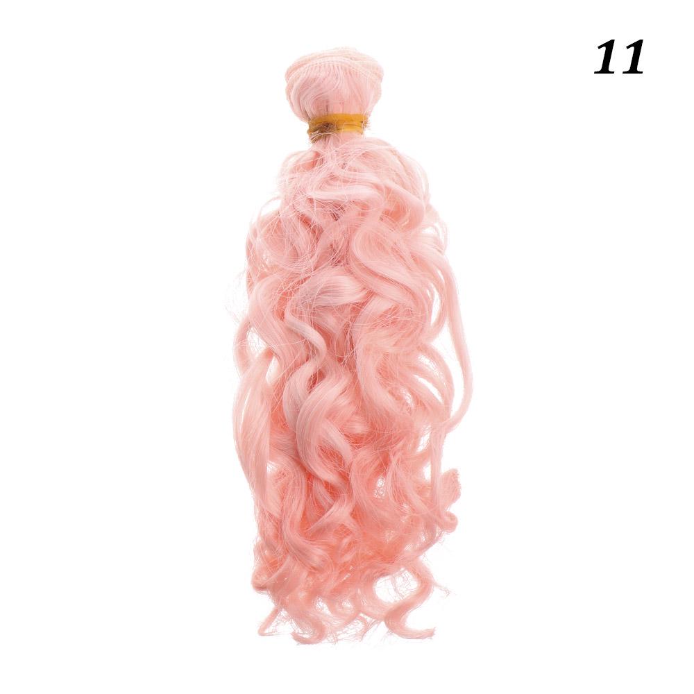 1/6 1/4 1/3 Fashion Small Tresses High-Temperature Screw Periwig Curly Wigs Diy Doll Hair Accessory Doll Toupee Kid Plaything Present