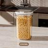 Sealed Push-Top Kitchen Jar for Tea, Grains & Coffee Beans - Moisture-Proof Storage Container
