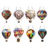 Hot Air Balloon Decoration 2D Flat Acrylic Pendant Colorful Hot Air
