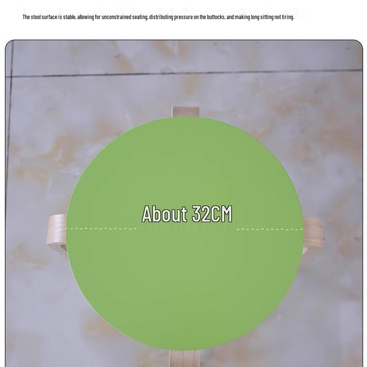 Solid Wood Stool - High & Low Styles: Commercial, Dining, Low, Simple, Adult Bentwood