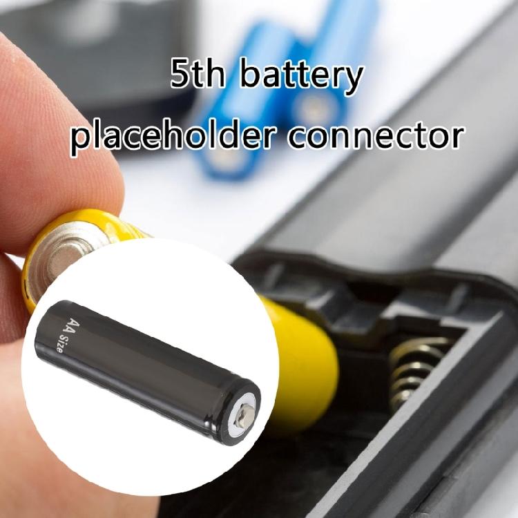 LR6 AA Dummy Battery Placeholder Replacement Fake Battery Housing Shell Conductor for DIY Projects Not Real Battery