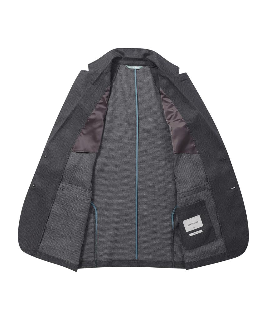 Brentwood Solid Linen Blend Pigment Washed Jacket Brjcm25531Gyd