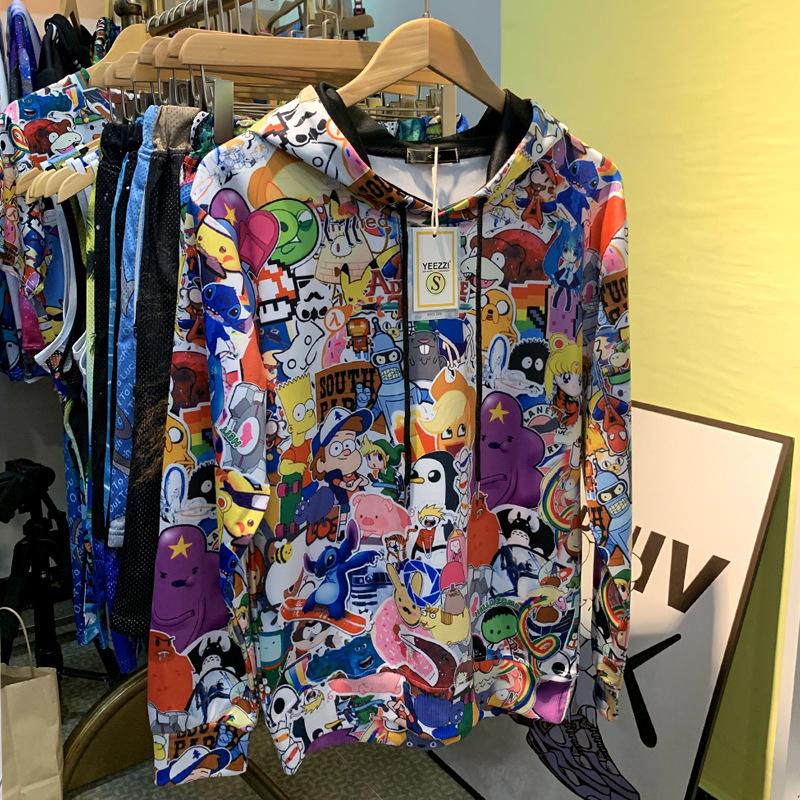 Hochwertiger Niedlicher Anime-Print Hoodie: Lässiges, lockeres, vielseitiges Sweatshirt im amerikanischen Stil