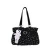 Ruffled Small Clean Minimalist Handbag, Stylish Crossbody Bag, Office Bag