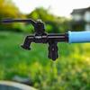 Double Outlet Garden Tap with Essential Accessories for Quick Setup