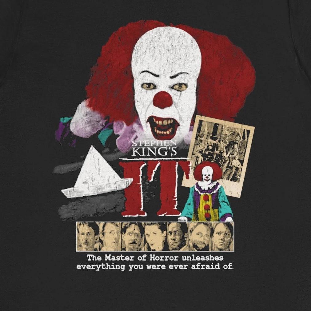Stephen Kings It Pennywise Horror Movie Tshirt Street Style Tshirt Womens Comfortable Tshirt S