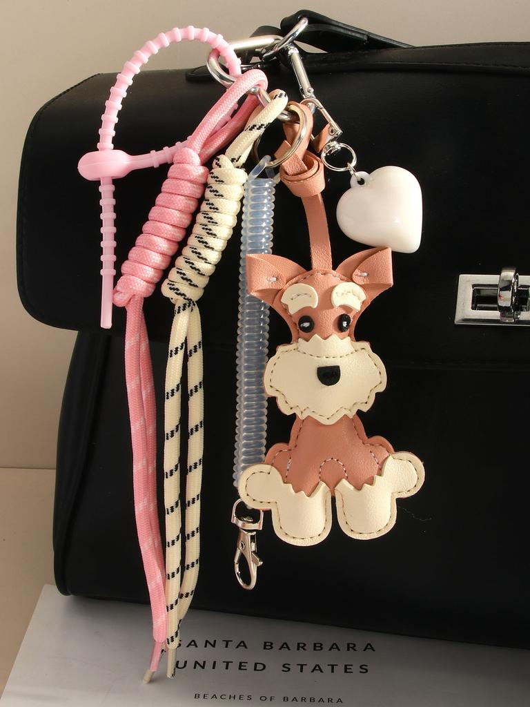 Bag Charm Women's Bag Pendants Cartoon Puppy Cute Versatile Sweet Bag Charms Fashionable Versatile High Quality Keychains For Girl