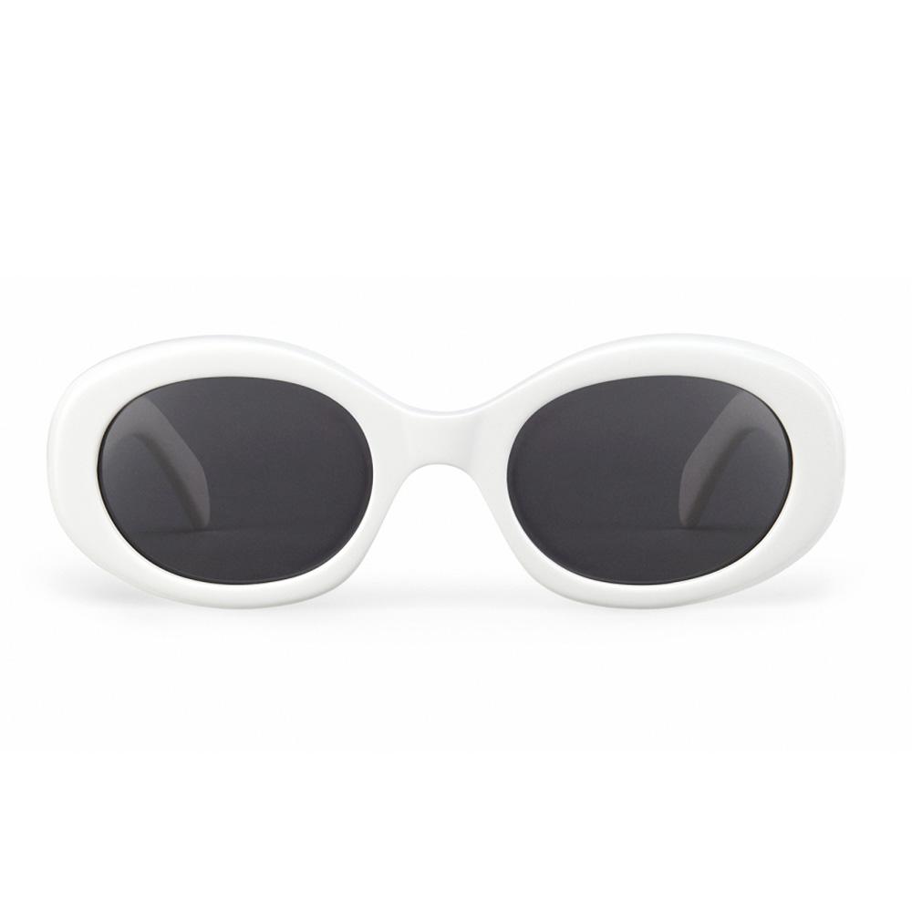 Celine Triomphe Logo Oval Sunglasses Women Sunglasses 40194U