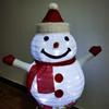 Christmas Snowman Decoration With LED Light 1.98FT Collapsible Christmas Snowman Santa Decor For Indoor Outdoor