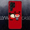Pucca-A G-Garu Cartoon Phone Case For Samsung S25 Edge Ultra S23 S22 S21 S20 Ultra Plus S24 Fe A54 A53 A25 Glass Cover
