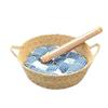 Cattail Woven Cat Bed: Summer Cooling Japanese Style, Scratch Pad, Pet Nest for All Seasons