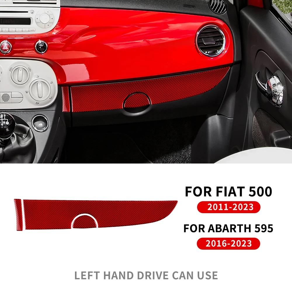 Real Soft Carbon Fiber For Fiat 500 Abarth 595 2016-2018 2019 2020 2021 2022 2023 Abarth 695 2017-2023 Car Main Driver Co-liopt.