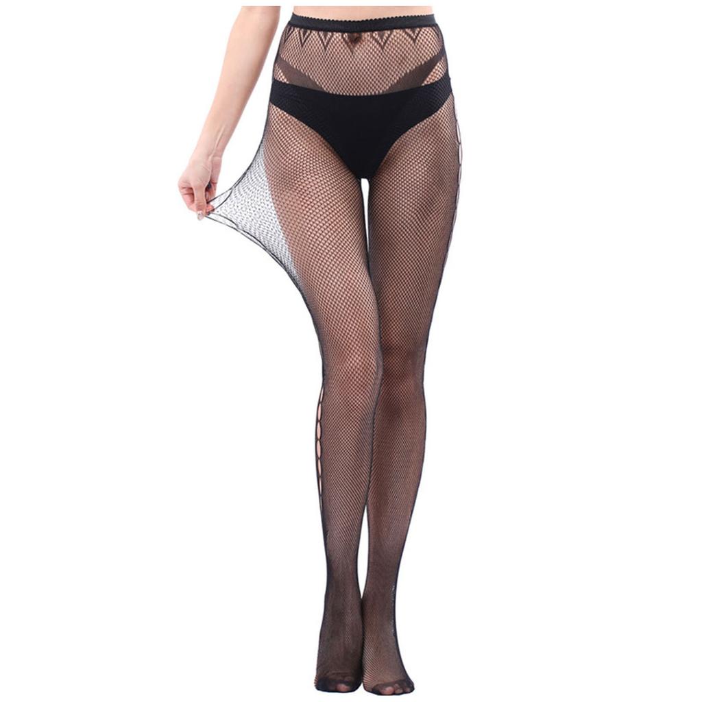 plus size fishnet pants