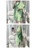 Men's Hong Kong Style Casual Short Sleeve Shirt & Loose Sports Shorts Two-Piece Set