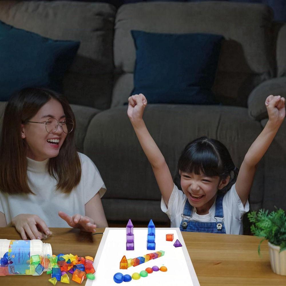 Translucent Montessori Table Toys 3D Sensory Learning Toy Kid Montessori Toy  Education Resources