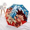 Dragon Ball Automatischer Faltregenschirm, 8 Rippen für Ganzjahresgebrauch, Tragbar für Reisen & Outdoor-Aktivitäten a0819075