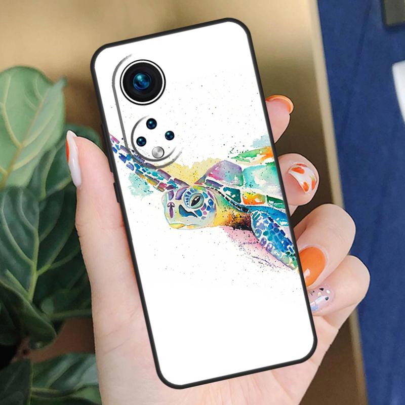 Cute Sea Turtle Case For Honor 200 Pro X9b X9a X8b X8a X8 X9 X9c 50 70 90 Lite Honor Magic 5 6 7 Pro Cover
