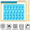 Mini Gummy Ocean Animals Silicone Candy Molds Including Hippocampus Shells Worms for Making Gummies Chocolates Vitamin Candy